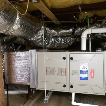 furnace installed with new duct work