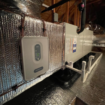 furnace installed with new duct work