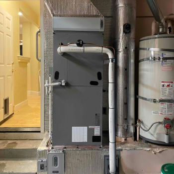 furnace installed with new duct work